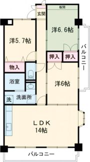 ヴィラクラマスの間取り画像