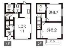 クーネ安積の間取り画像