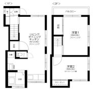 中野戸建の間取り画像