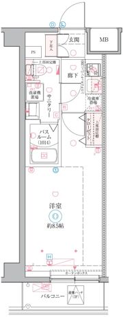 クレヴィスタ戸田の間取り画像
