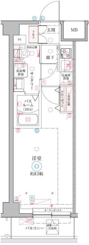 クレヴィスタ戸田の間取り画像