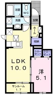 プラシードアルバⅤの間取り画像
