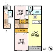 フランネル多賀城の間取り画像