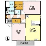 ウィルモアガーデン Cの間取り画像