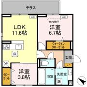 (仮称)D-ROOM神明町Ⅱ Aの間取り画像