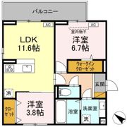(仮称)D-ROOM神明町Ⅱ Aの間取り画像