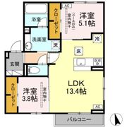 プレジールの間取り画像