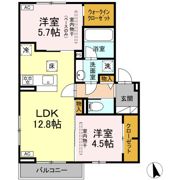 プレジールの間取り画像