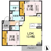 プレジールの間取り画像