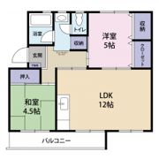 徳力団地131の間取り画像