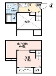 CREA南熊本(クレア)の間取り画像