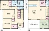 津福本町戸建て2の間取り画像