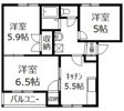 パークハイツ東町Aの間取り画像