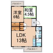 コーポはりまの間取り画像