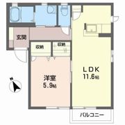 アムールBの間取り画像