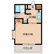 ラシュール・イン天神の間取り画像