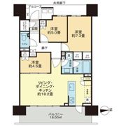 HARUMI FLAG PARK VILLAGE D棟の間取り画像