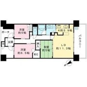 ブランズ西大津レイクフロントの間取り画像