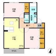 サンパーク Ⅱ Aの間取り画像