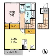 仲町フラットの間取り画像