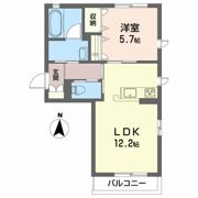 ターンドル アンソレイユの間取り画像