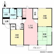 メルベーユの間取り画像