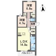 メゾンリーガの間取り画像