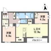 メゾンリーガの間取り画像