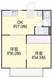 井上コーポB棟の間取り画像