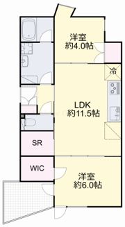 ETENA中仙道西の間取り画像