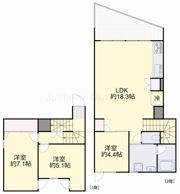ETENA中仙道西の間取り画像