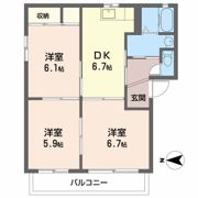 グリーングラスA，Bの間取り画像