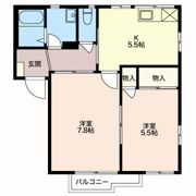 TOWNY城山 Aの間取り画像