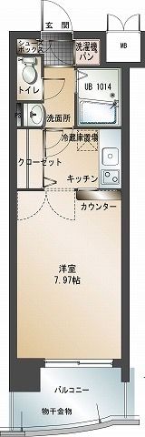 エンクレスト大博通りの間取り画像