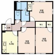 タウンズ碧 Dの間取り画像