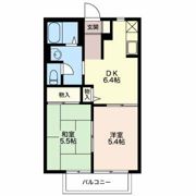 クレール須ケ口 Bの間取り画像
