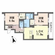 リバーサイド ハナの間取り画像