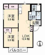コーポグレイス A棟の間取り画像