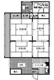 平岡町土山平屋戸建（松岡邸）の間取り画像