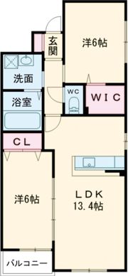 NEW PIAZZA西桔梗の間取り画像