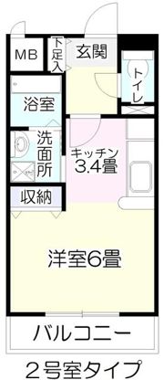 Hause．A．（ハウゼ・アー）宮町の間取り画像