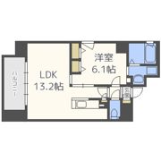ベルフェリーク天満橋の間取り画像