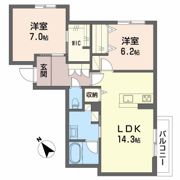 シャーメゾン ミモザの間取り画像