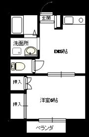 エステート北原の間取り画像