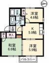 フレグランスボヌール A棟の間取り画像