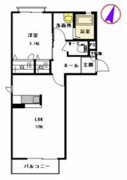 ドミール津久礼の間取り画像