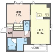 中沢ハイツ Cの間取り画像