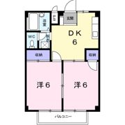 中西ハイツの間取り画像