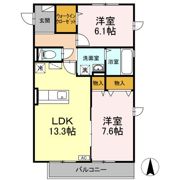 ボンテ中通の間取り画像