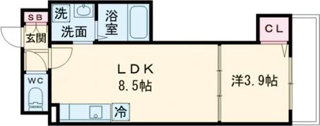 エクラス野崎の間取り画像